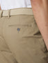 Slim Fit Belted Stretch Chinos